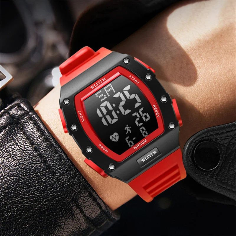Military Watch Men Fashion 50M Waterproof Electronic Clock Digital Wristwatch Men's Watches Relogio Masculino Montre Homme