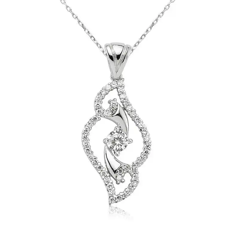 

Silver Single Gem Women 'S Necklace