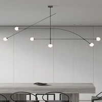 post modern led lamp for kitchen modern minimalist hanging geometry chandelier lighting dining table room home decor luminaire
