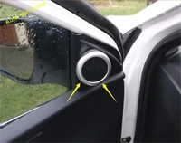 car pillar a stereo speaker audio loudspeaker decoration ring cover trim fit for toyota corolla 2014 2018 accessories interior