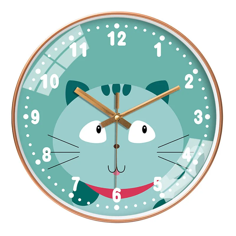 Милые детские настенные часы в виде панды подарки Декор бесшумные домашние