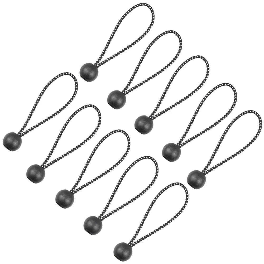 

10pcs/set Hiking Tent Accessories Elastic Rope Ball Bungee Cord Tarp Tie Down Strap for Walls Cable Organization Canopies Tarps