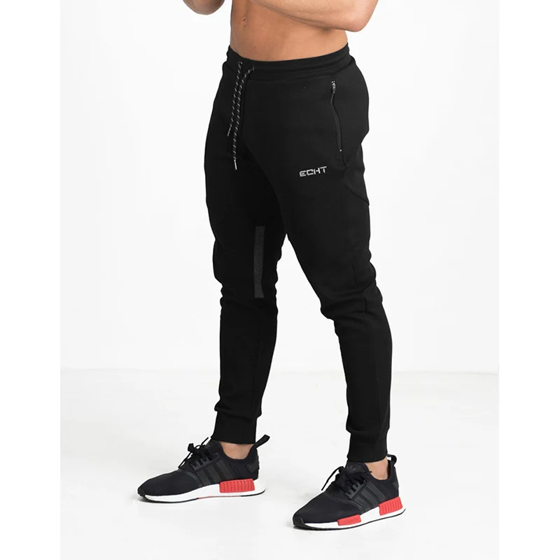 Модный бренд бодибилдинг мужские s брюки одежда Сращивание Хлопок Брюки