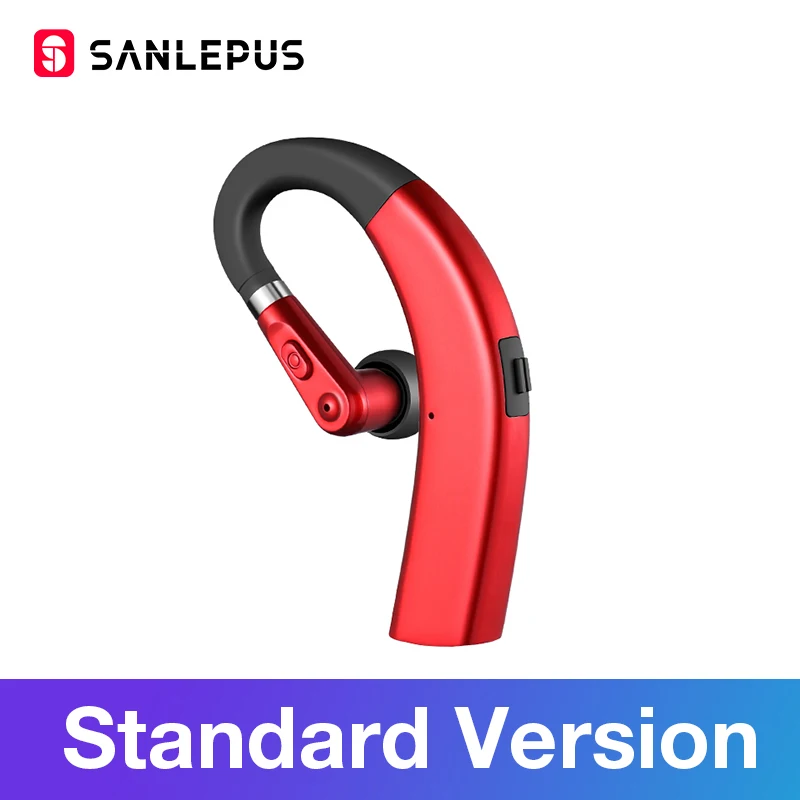 Red-Standard SANLEPUS M11 Bluetooth наушники беспроводные наушники Handsfree вкладыши гарнитура с HD микрофоном для телефона iPhone xiaomi samsung - Цвет: Red-Standard
