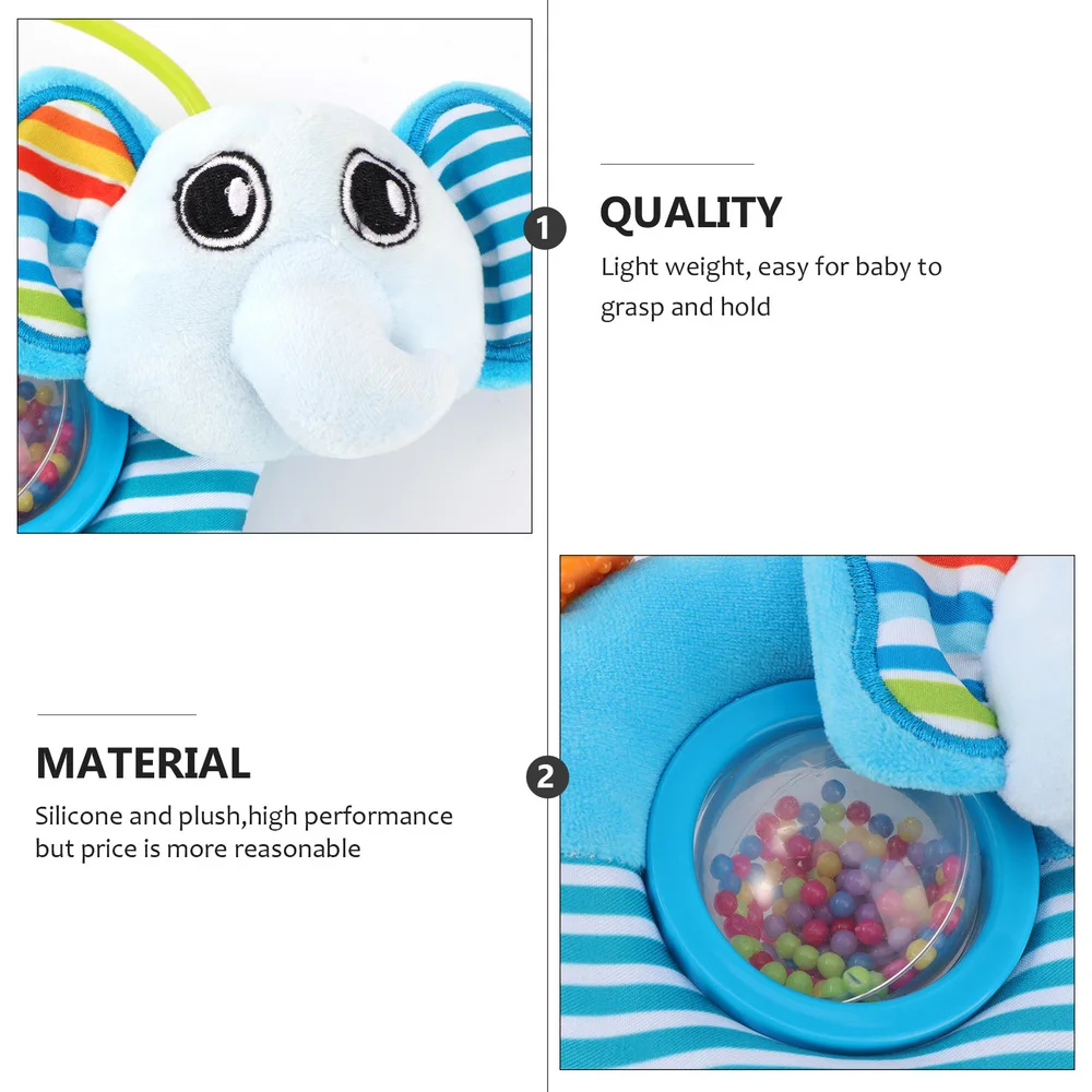 

1Pc Lovely Rattle Plaything Baby Rattle Teething Plaything Animal Doll Plaything