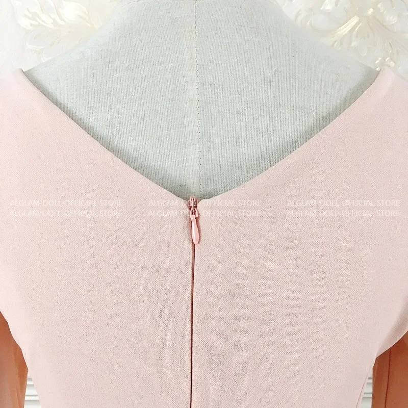 Весна выдалбливают 3/4 рукав Твердые до колена Bodycon сексуальное Клубное платье