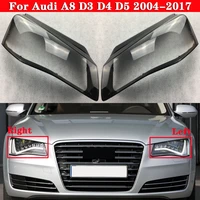 car front headlight cover for audi a8 d3 d4 d5 2004 2017 auto headlamp lampshade lampcover head light lamp glass lens shell caps