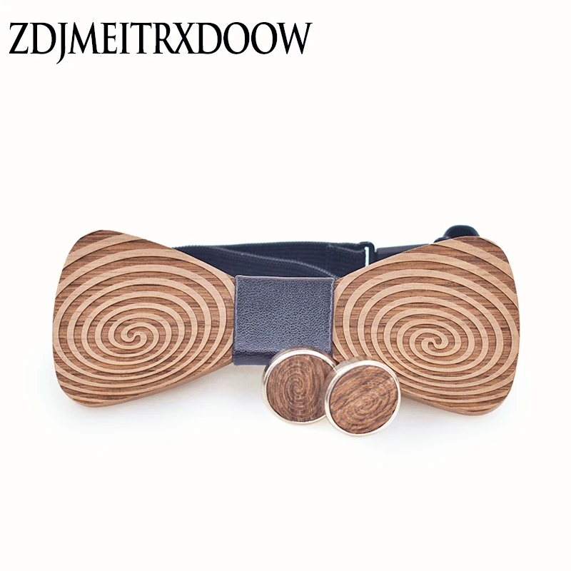 Новый дизайн галстуки для мужчин свадебные костюмы деревянный галстук-бабочка