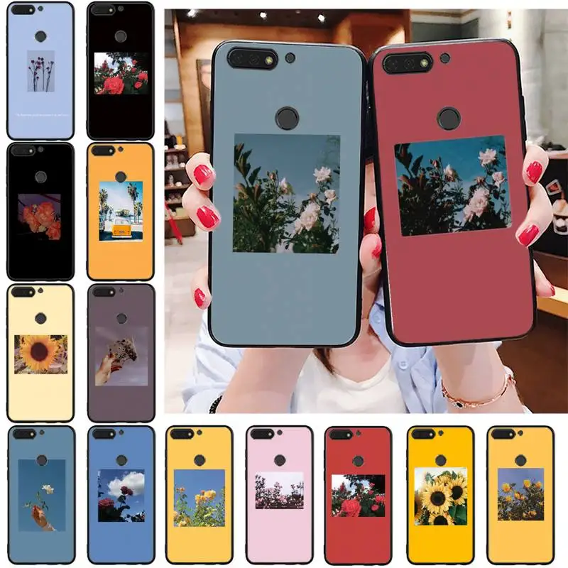 

YNDFCNB Flower in painting Phone Case For Huawei Honor 5A 7A 7C 8A 8C 8X 9X 9XPro 9Lite 10 10i 10lite play 20 20lite