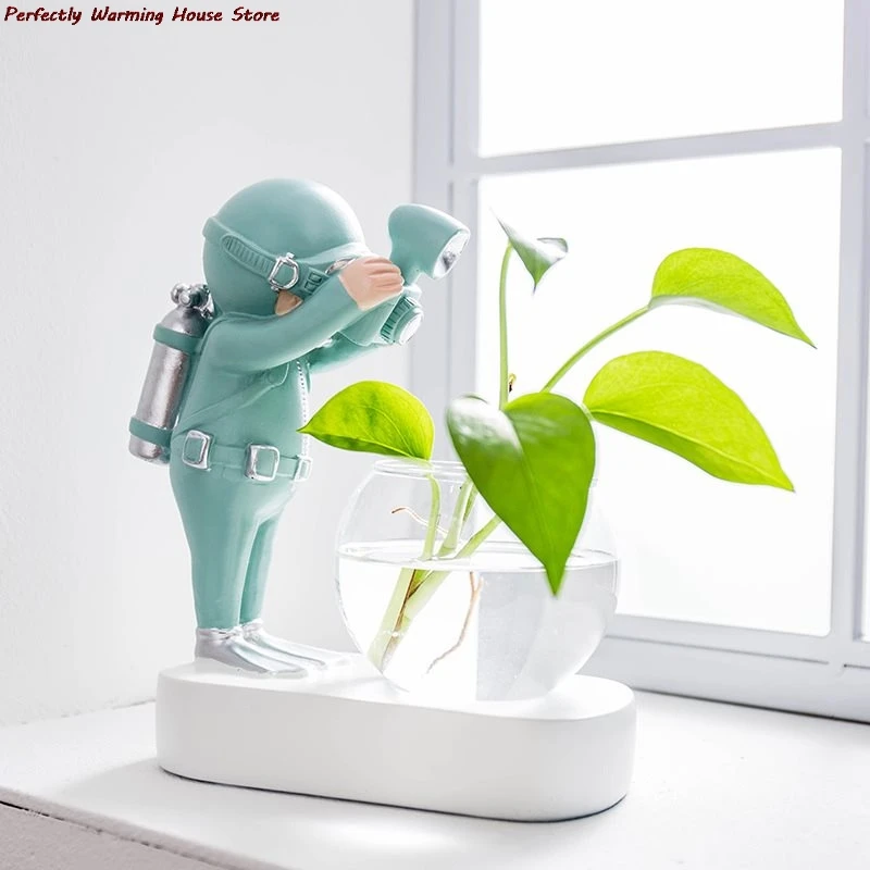 

Глянцевый орнамент ваас ХАРС астронавт аквалант вазен гидрокультиватор Настольный Декор