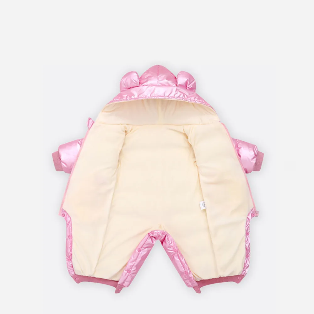 2022 Winter Baby Clothing Newborn Boy Girl Warm Rompers Hooded Jumpsuit Waterproof Snowsuit Plus Velvet Outerwear Coat Clothes |