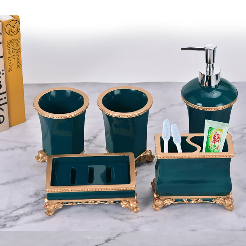 5 шт. мода высокого качества для ванной из смолы пять штук в наборе сантехнические