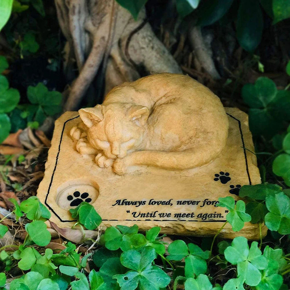 Памятный камень для котят памятный домашних животных кота памятник украшение