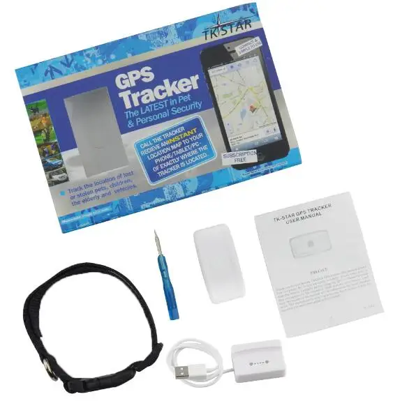 With box Gps трекер TK911 мини устройство слежения за домашними животными gps wifi локатор водонепроницаемый 400 часов в режиме ожидания жизнь приложение веб-отслеживание - Цвет: With box