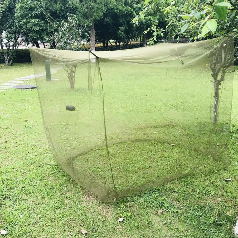 

Сетка от комаров для кемпинга X2n7, портативная плотная Складная сетка от комаров, армейская уличная зеленая, летняя, для путешествий, 1 шт.