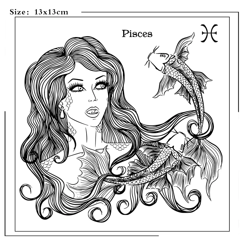 

Constellation Girl Clear Stamps Scrapbooking Crafts Decorate Photo Album Embossing Cards Making Clear Stamps New