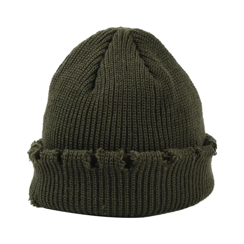

2021 new fashion T-shirt autumn and winter hat ladies casual solid color knitted hat