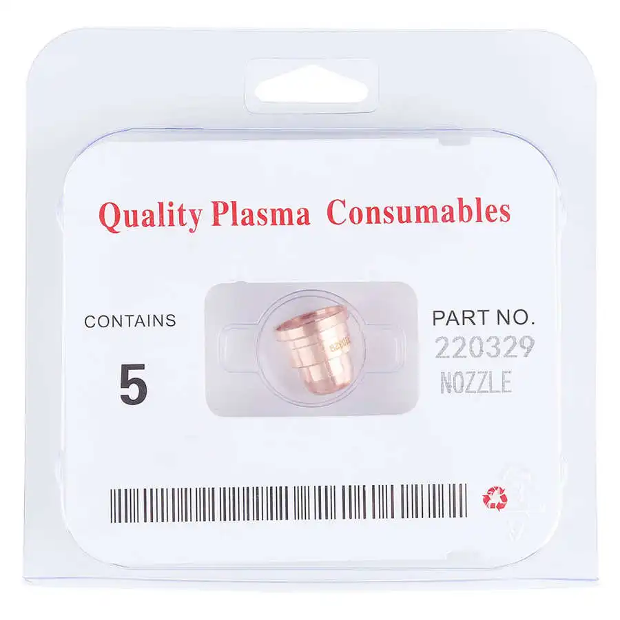

Wielding tip Soldering tip copper 5Pcs For MAX1250 Plasma Cutter Torch Tellurium Copper Cutting Nozzle Tool Accessories 220329