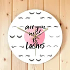 Акриловые настенные часы направляющие ресницы студийные настенные часы для салона красоты декоративные не тикающие все, что вам нужно, это ресницы