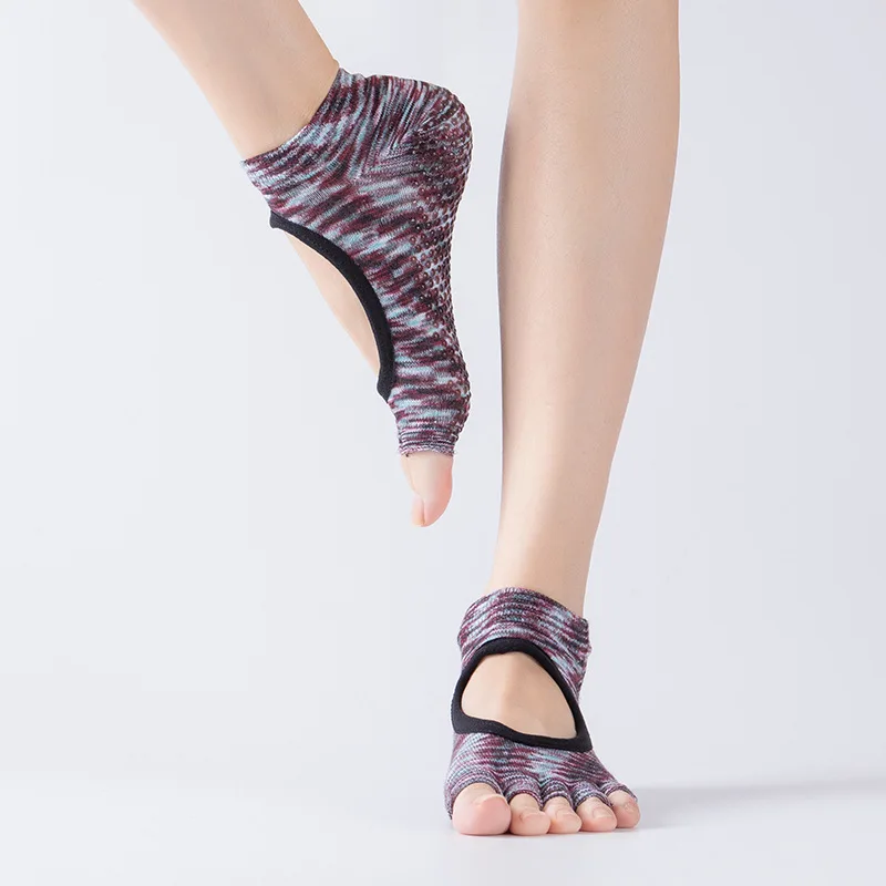 Для женщин Йога бюстгальтер с открытой спиной пятью пальцами нескользящая