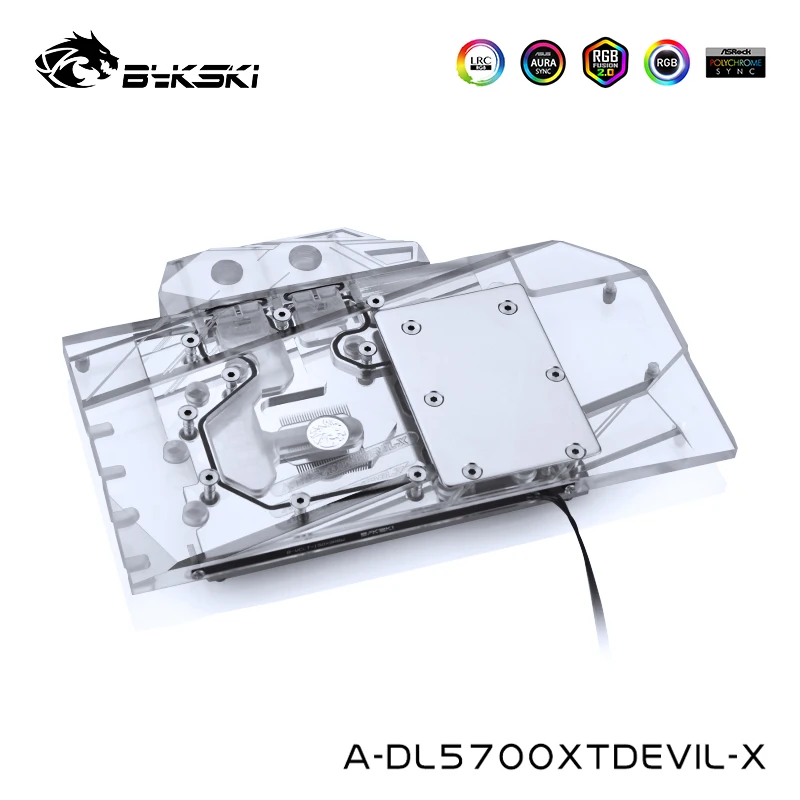 Водяной блок Bykski для Dataland Power Color 5700XT Red Devil /Dragon GPU Cooler A-DL5700XTDEVIL-X | Компьютеры и офис
