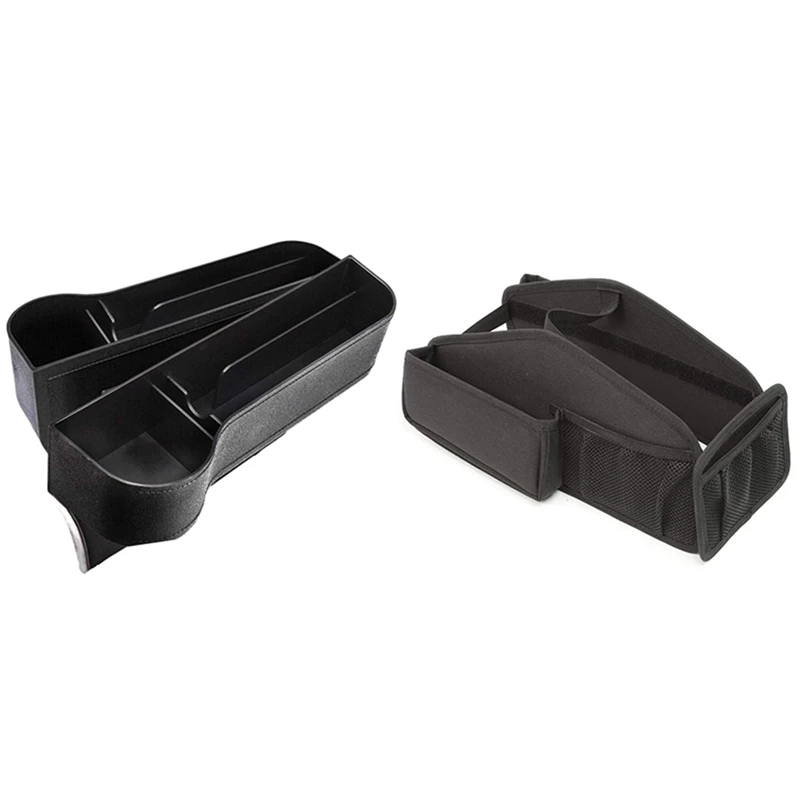 

2PCS Car Seat Storage Box Console Side With Gear Shift Storage Bag Organizer Tray For Suzuki Jimny 2019-2020