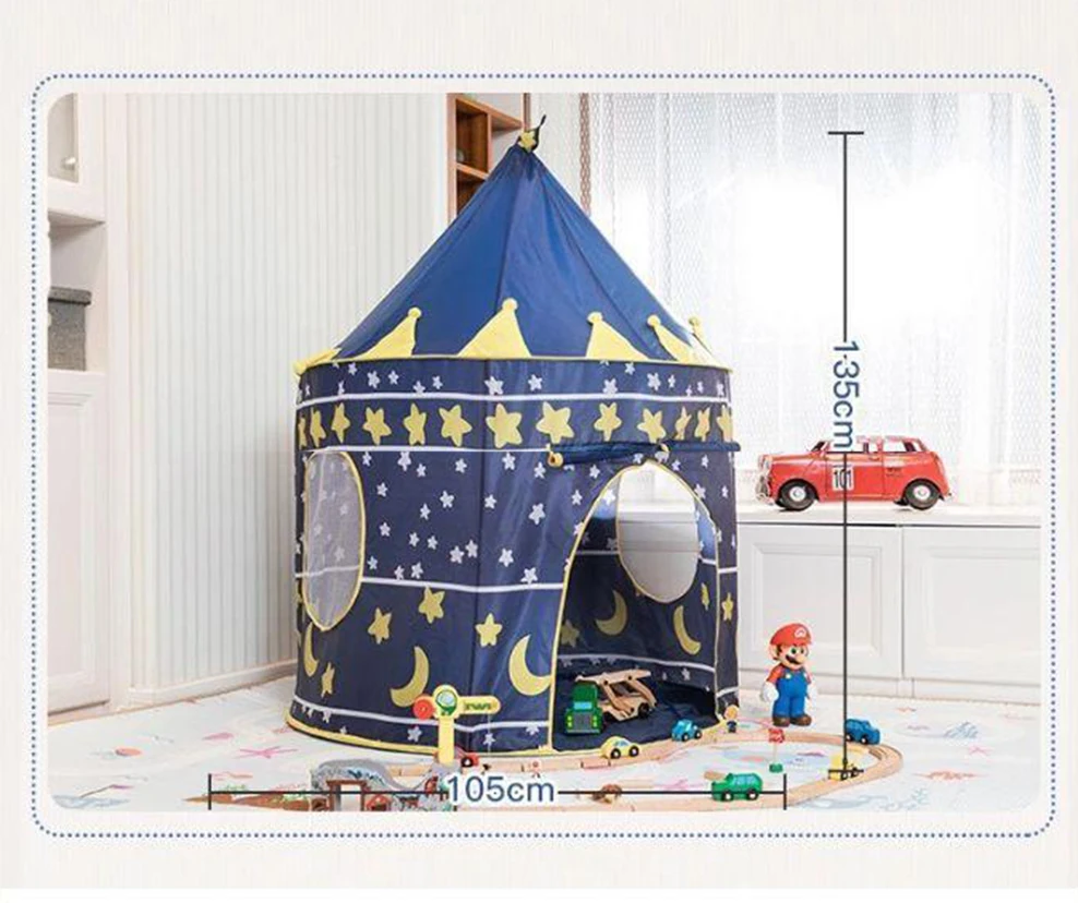 Детская Юрта палатка складная детская игра Домик принцессы комната игрушечный
