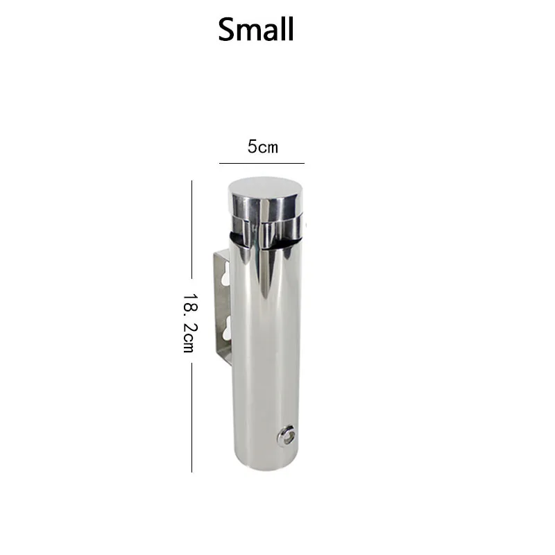 025-Small OSKYER настенная пепельница из нержавеющей стали, 304, для улицы, пепельница для сигарет, креативная, открытая, открытая, без дыма, настенная пепельница с замком - Цвет: 025-Small