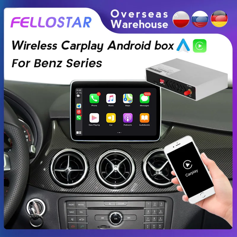 

Wireless Carplay For Mercedes Benz A B C E class CLA CLS SLK GLK CL GL GLA GLC GLE W204 W207 W212 X204 W205 NTG4.0 NTG4.5 NTG5.0