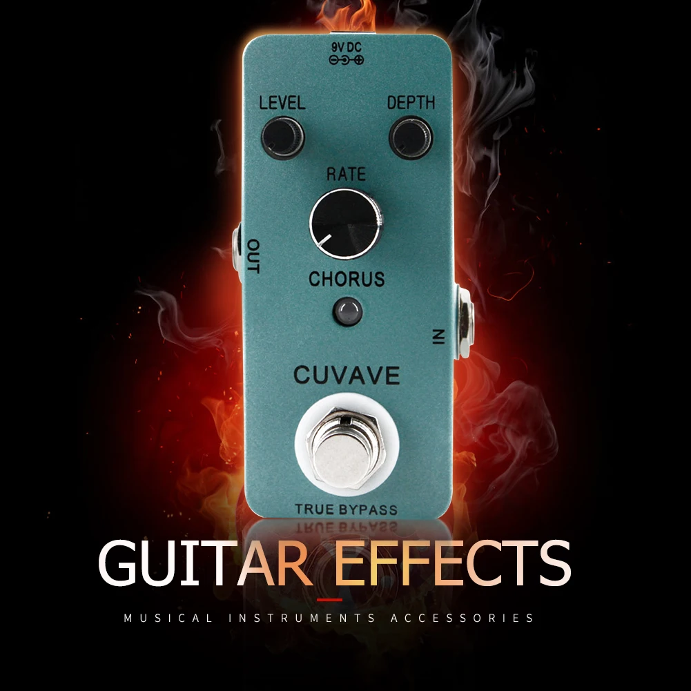 

Chorus Guitar Effect Pedal True Bypass Metal Shell Pedal Guitar Part Accessories Musical Enjoyable Instrument Supplies