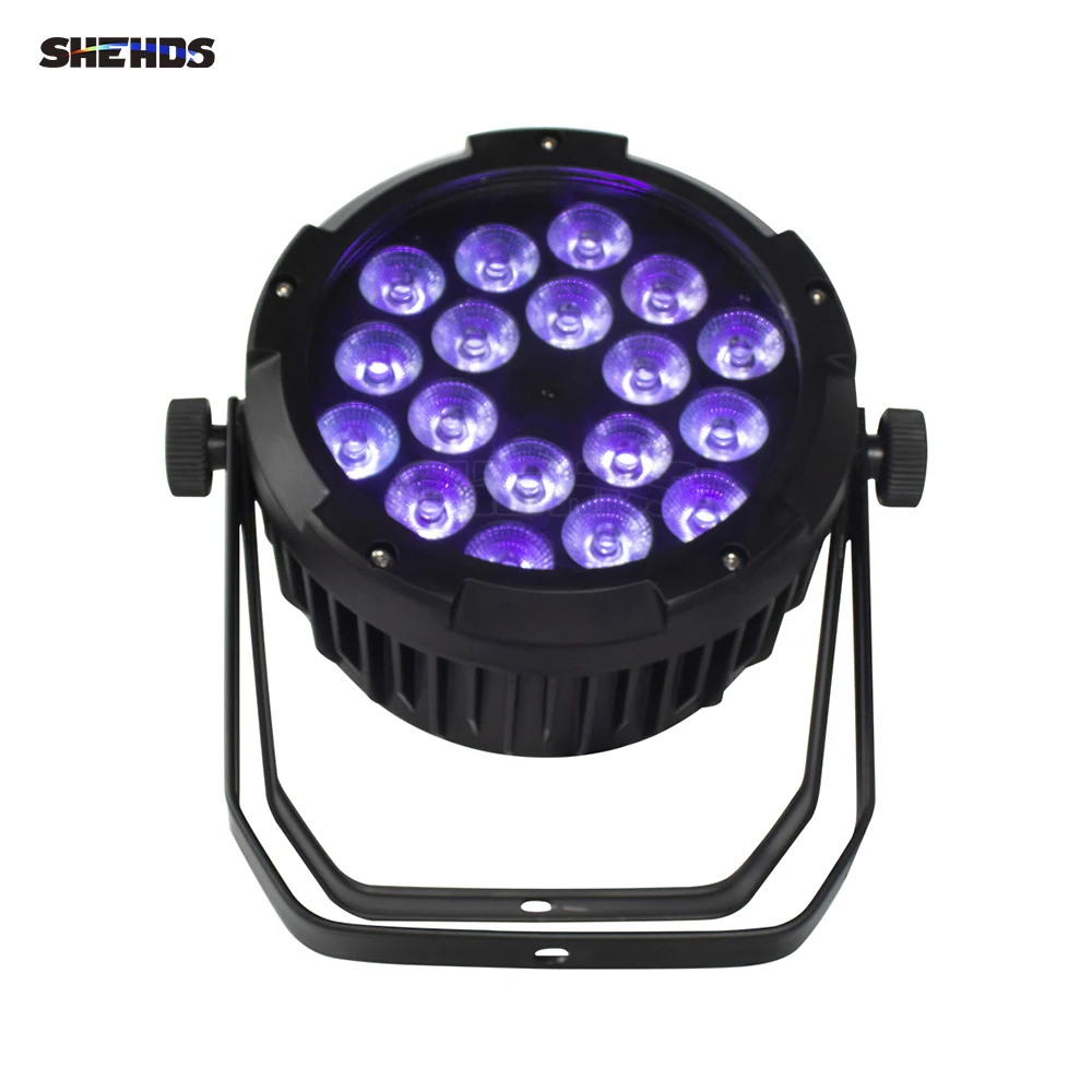 

SHEHDS IP65 светодиодный пар свет 18x18 Вт RGBWA+UV 6in1 DMX