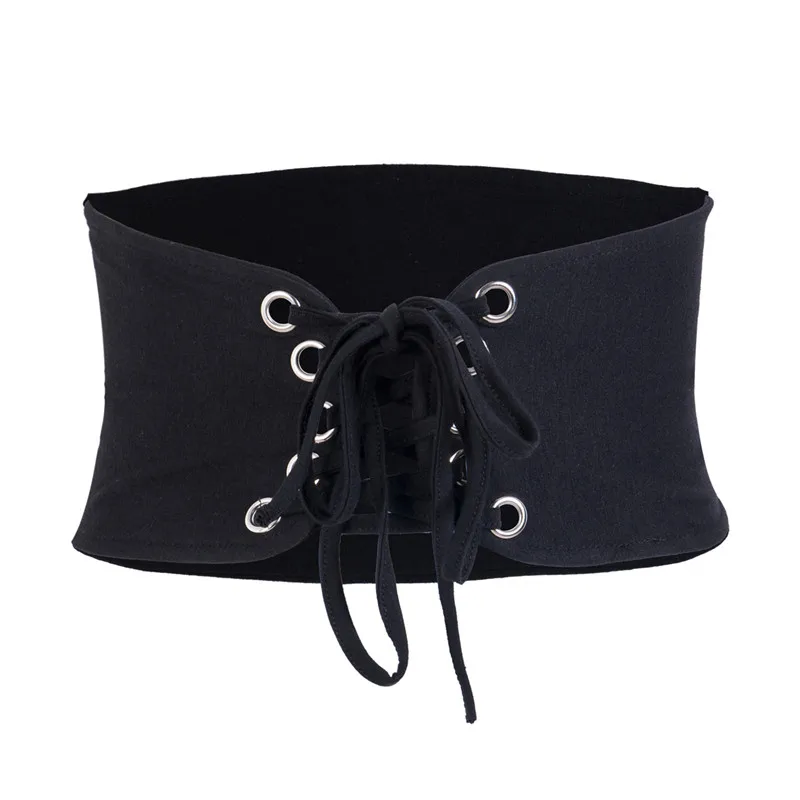Новый женский винтажный Эластичный ремень для широкой талии корсетный пояс