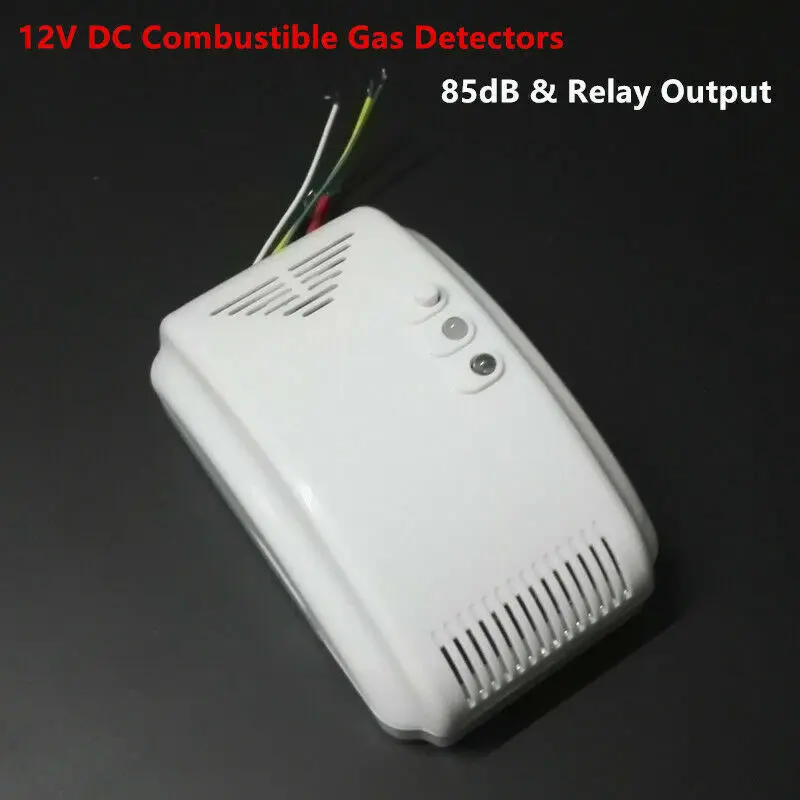 

LNG CNG LP Gas Leak Detector RV Propane Alarm with Dry Contact Relay Output 12V NC NO Output