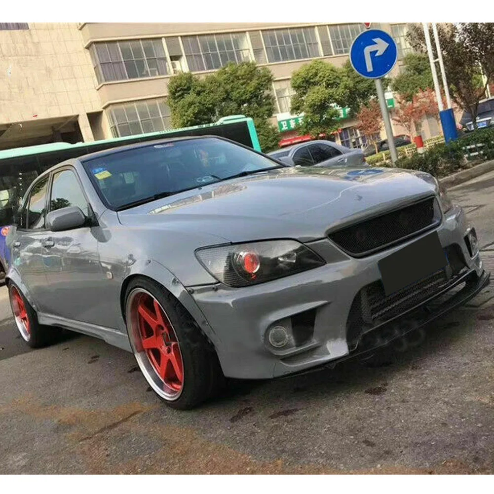 Car Front Bumper Center Grille Grill Refit For LEXUS Lexus IS200 1998-2004  Matt Black, Carbon Fiber