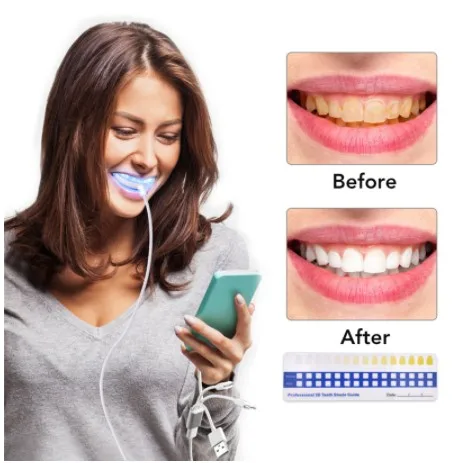 

Светодиодный лампа для отбеливания зубов с 3 Адаптеры для снежной погоды отбеливание зубов комплект с светодиодный светильник Встроенный 16...