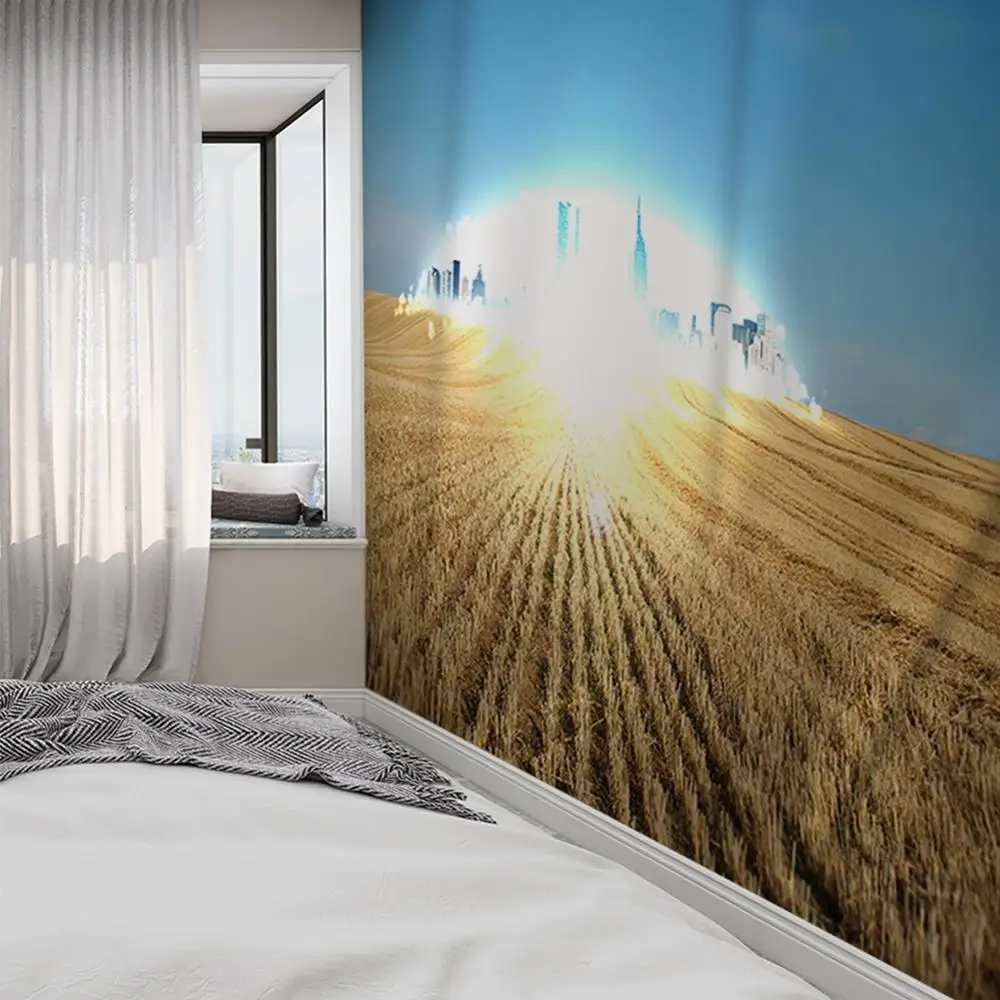 

Sunrise Scenery Pattern Tapestry Mandala Psychedelic Wall Hanging Boho Style Home Decoration