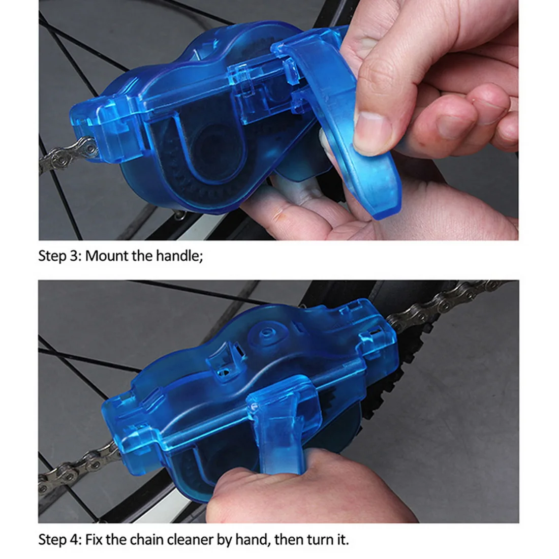

Portable Bicycle Chain Cleaner Bike Clean Machine Brushes Scrubber Wash Tool Mountain Cycling Cleaning Kit Outdoor Accessories