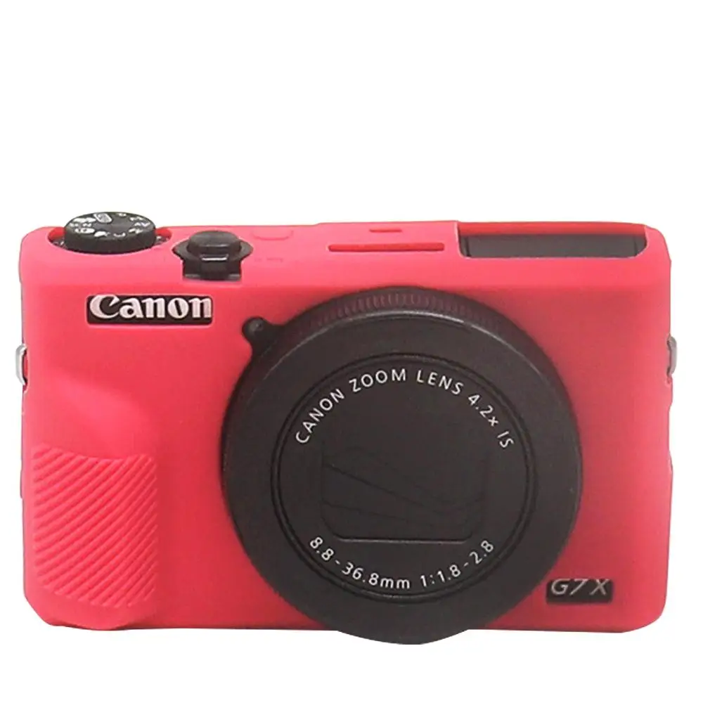 Soft Silicone TPU Skin Body Rubber Camera Case Bag Full Cover for Canon PowerShot G7 X Mark III G7XIII G7X3 Digital ONLY | Электроника