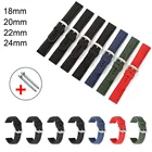 Ремешок силиконовый спортивный для Samsung Galaxy Watch Active 2 4246 мм Gear S3 Huawei GT Amazfit, браслет для часов 18 мм 20 мм 22 мм 24 мм