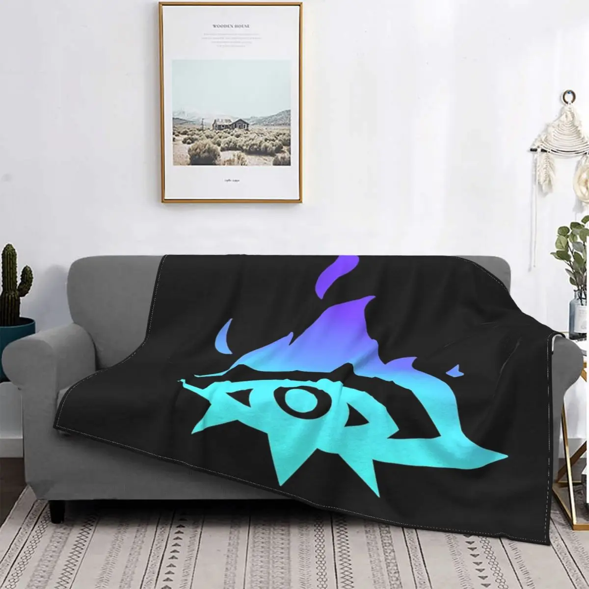 

Vex League Of Legends-Manta a quadros para cama, colcha con капуча, manta