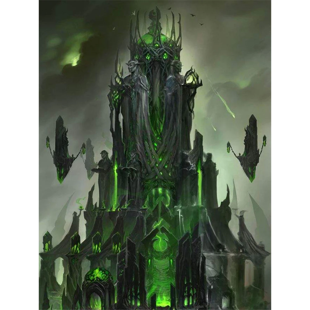 World Of Warcraft DIY Full Diamond Mosaic Diamond Embroidery Diamond Painting Set Christmas Gift Home Decor Rhinestones   Decor