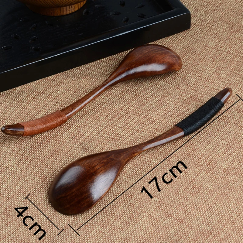 Креативная японская деревянная ложка Бамбуковая кухонная утварь для