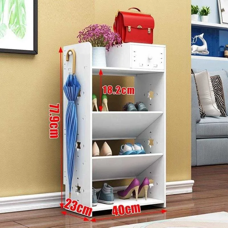 Деревянный шкаф для хранения обуви |