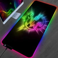 RGB MSI Red Dragon Mouse Pad Gamer Gaming Accessories Mousepad Keyboard Laptop Computer Speed Mice Desk Mat LOL CSGO Mausepad