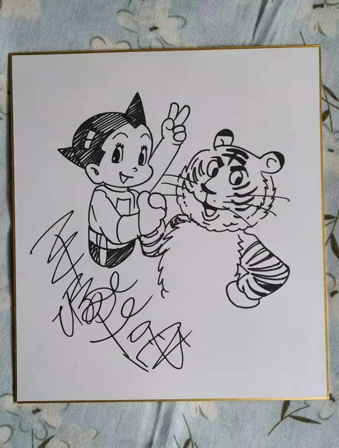Ручной рисунок Osamu Tezuka Mighty Atom Shikishi доска для творчества 272*242 мм 101907|Открытки и
