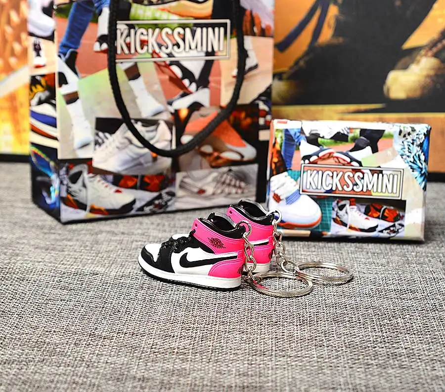 Персональный DIY Jordan Generation AIR JORDAN 1 chicago 3D кроссовок фигурный брелок сумка Подвеска парный брелок