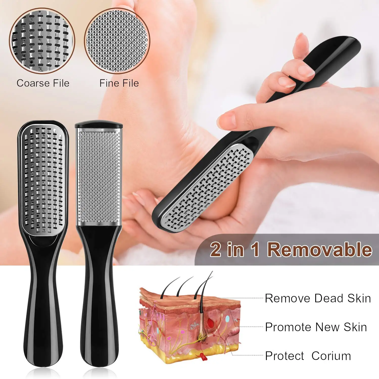 Pedicure Kit 23 in 1 Stainless Steel Professional Tools Set Foot Rasp Peel Callus Dead Skin Remover Feet Care | Красота и здоровье