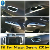 window lift button water cup holder door armrest bowl central air ac outlet vent cover trim for nissan serena 2016 2020