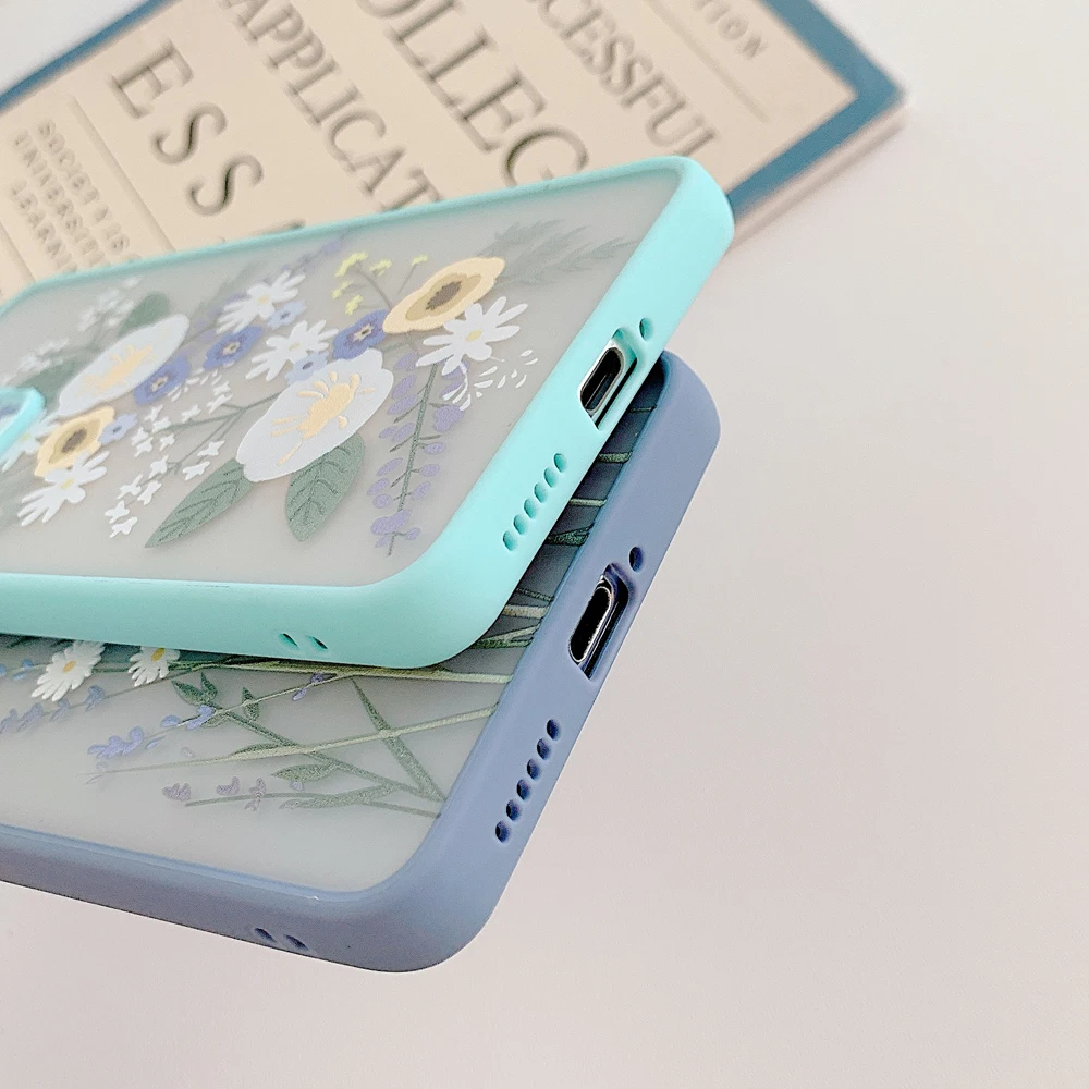 

DiQi Luxury Fashion Art Flower Clear Phone Case For Huawei P40 Pro P30 Mate 30 Pro Soft Shockproof Bumper Back Cover Cases
