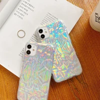 iphone case apple 12pro simple laser tin foil xr phone case for iphone xs max full pack 78plus soft case
